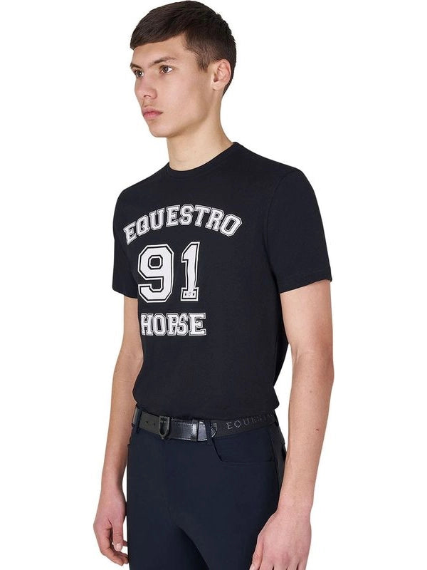 T-shirt uomo Horse Club in cotone