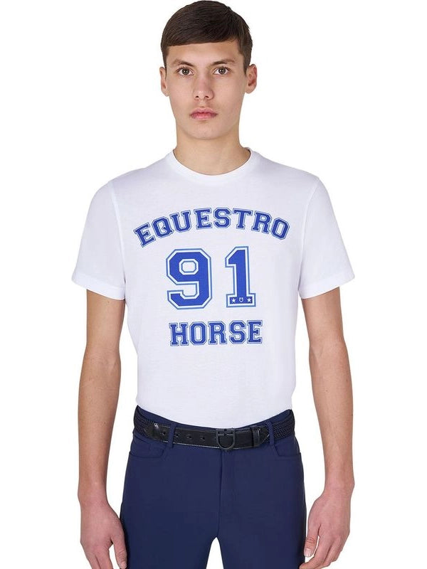 T-shirt uomo Horse Club in cotone