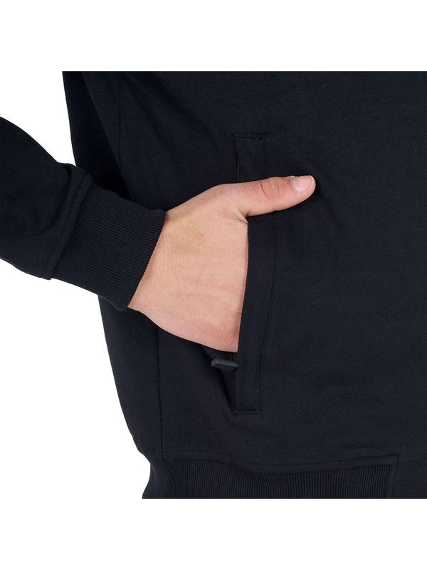 Felpa uomo con cappuccio regolabile e zip
