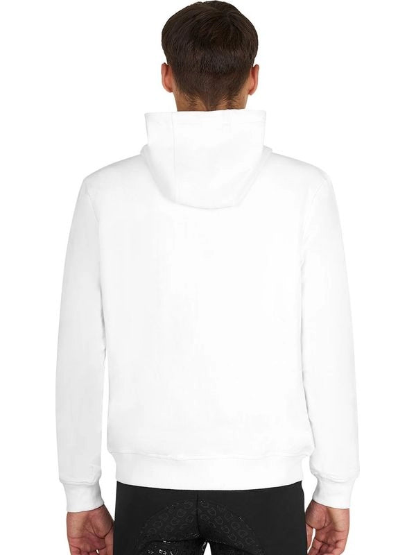 Felpa uomo con cappuccio regolabile e zip