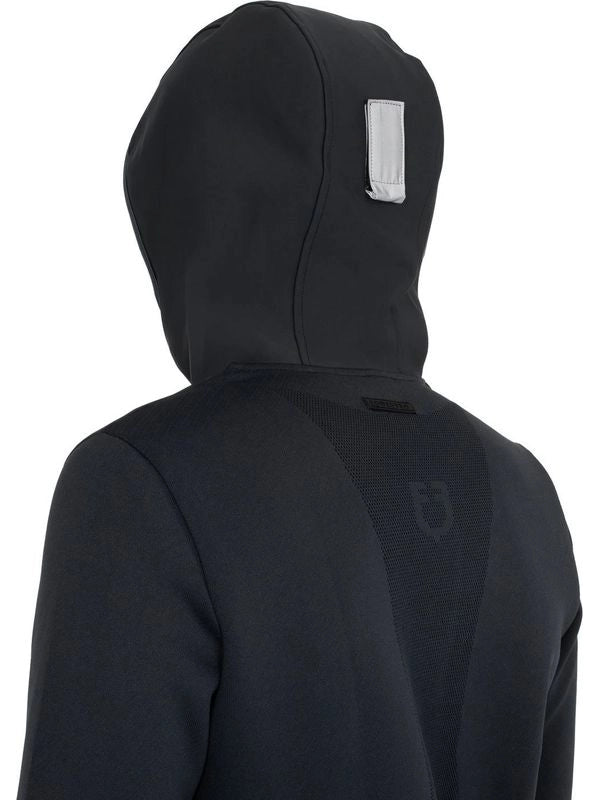 Felpa tecnica uomo con cappuccio e inserti micro mesh