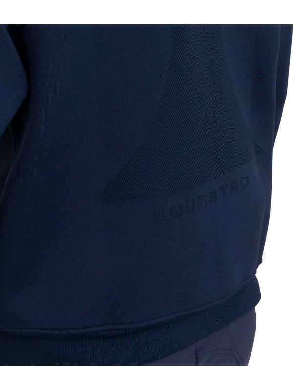 Felpa tecnica uomo girocollo con inserti micro mesh