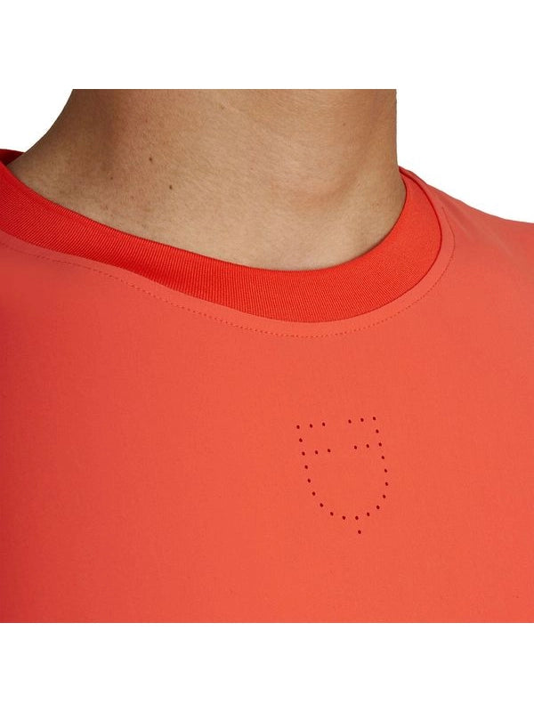 T-shirt allenamento uomo in tessuto tecnico con microfori
