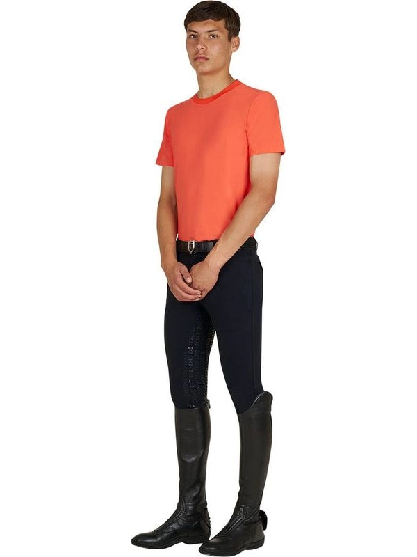 T-shirt allenamento uomo in tessuto tecnico con microfori