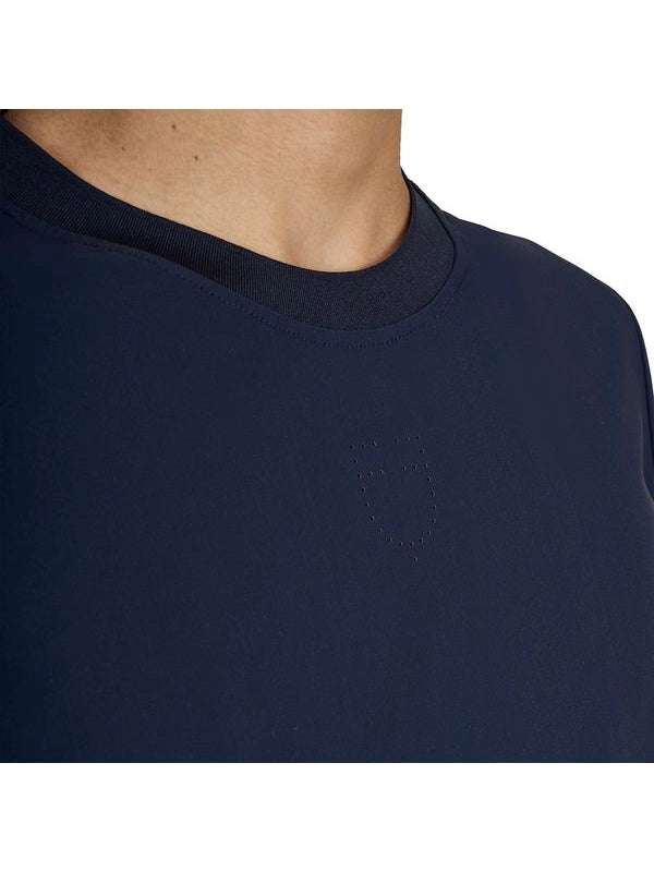 T-shirt allenamento uomo in tessuto tecnico con microfori
