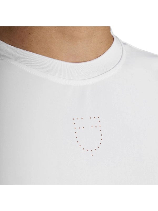 T-shirt allenamento uomo in tessuto tecnico con microfori