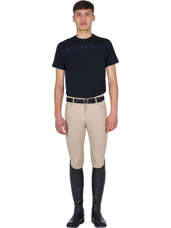 T-shirt basic uomo con scritta sul petto