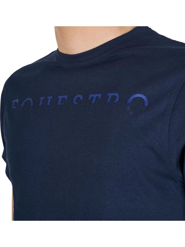 T-shirt basic uomo con scritta sul petto