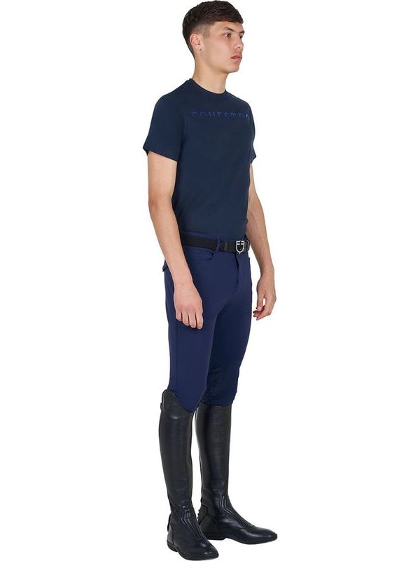 T-shirt basic uomo con scritta sul petto