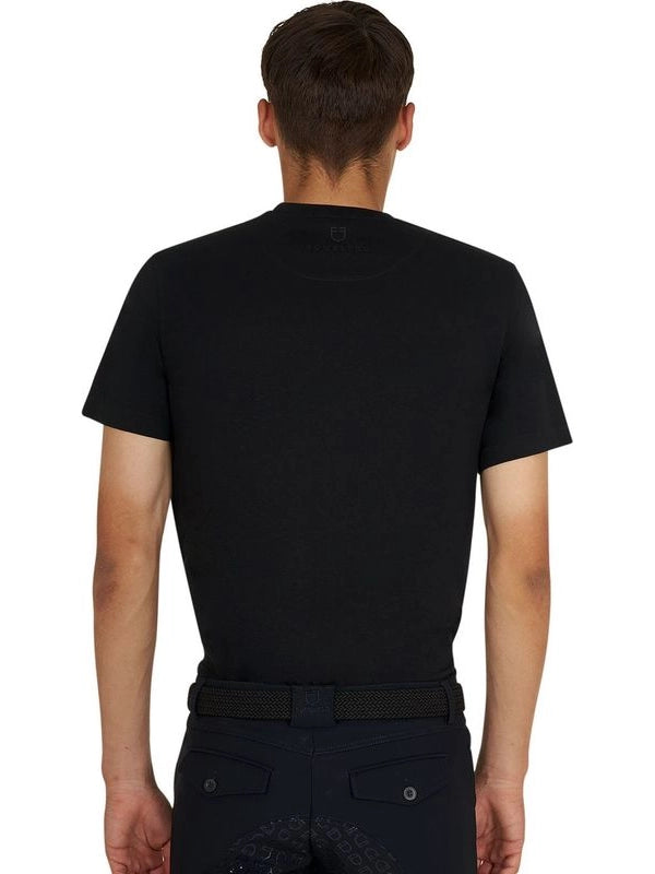 T-shirt basic uomo con logo glossy