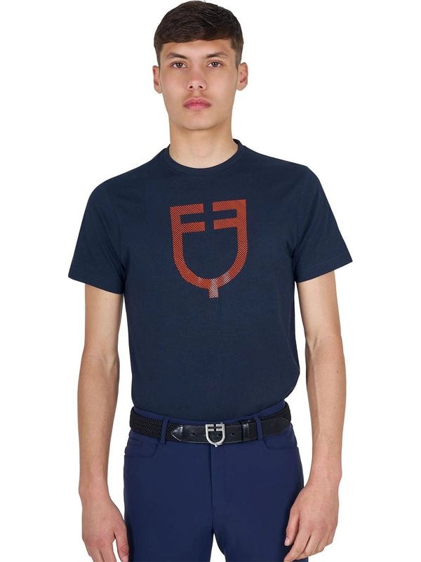 T-shirt basic uomo con logo glossy