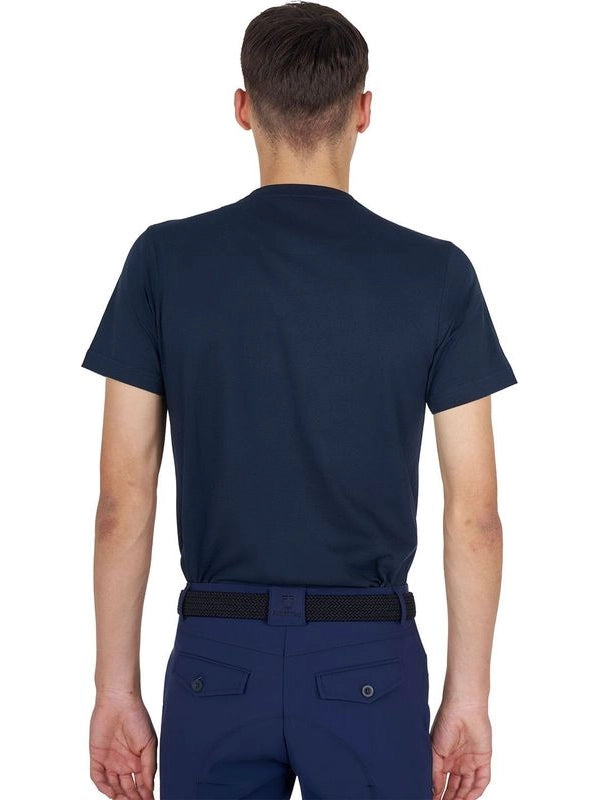 T-shirt basic uomo con logo glossy