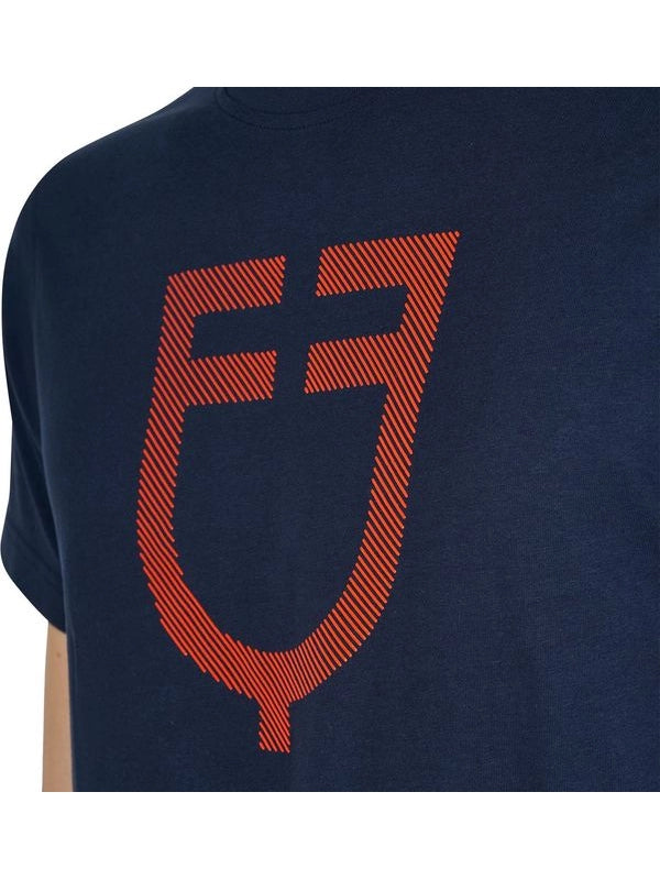 T-shirt basic uomo con logo glossy