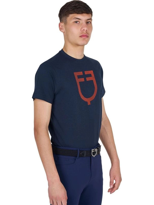 T-shirt basic uomo con logo glossy