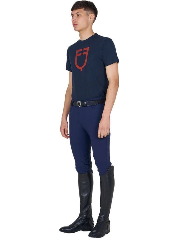 T-shirt basic uomo con logo glossy