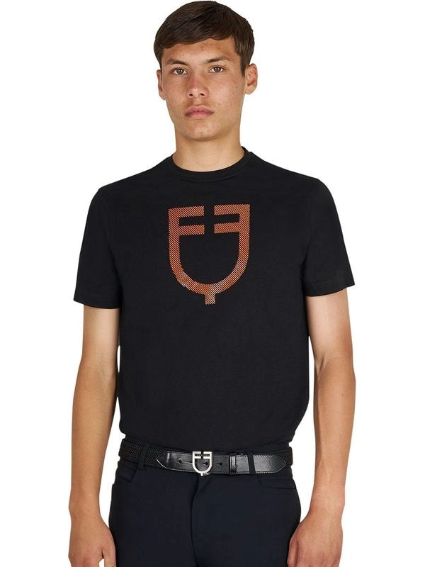 T-shirt basic uomo con logo glossy