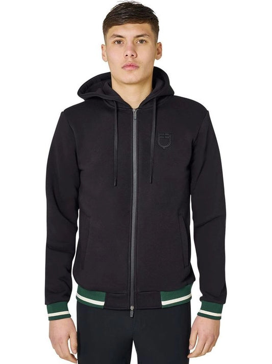 Felpa uomo con cappuccio e zip frontale