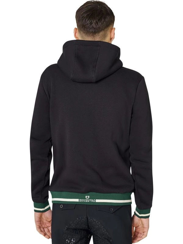 Felpa uomo con cappuccio e zip frontale