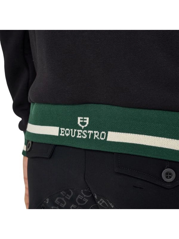 Felpa uomo con cappuccio e zip frontale