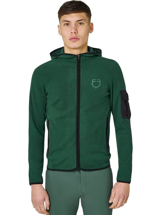 Felpa uomo in pile con zip