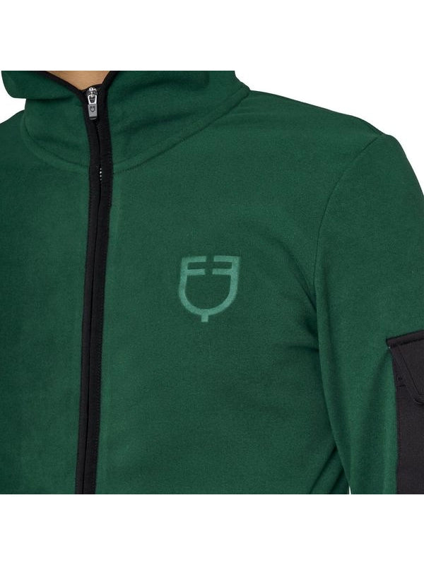 Felpa uomo in pile con zip