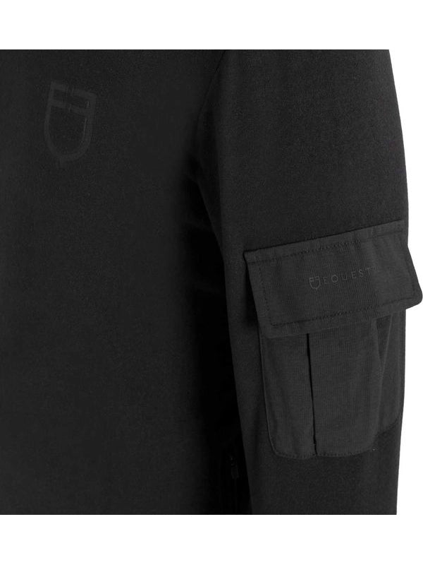 Felpa uomo in pile con zip