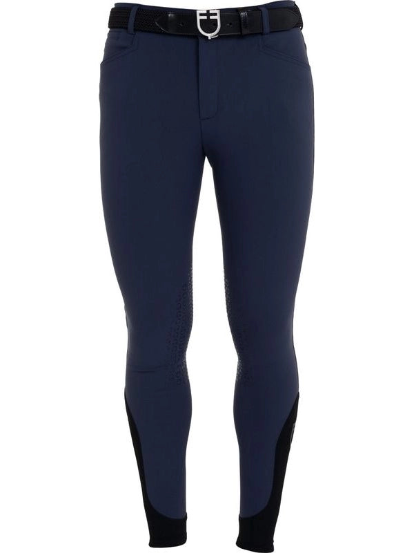 Pantaloni uomo slim fit con grip al ginocchio