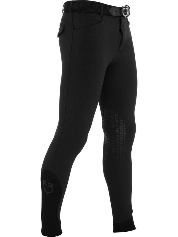 Pantaloni uomo slim fit con grip al ginocchio