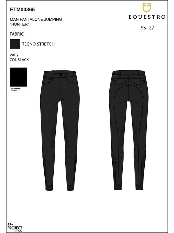 Pantaloni uomo slim fit con grip al ginocchio