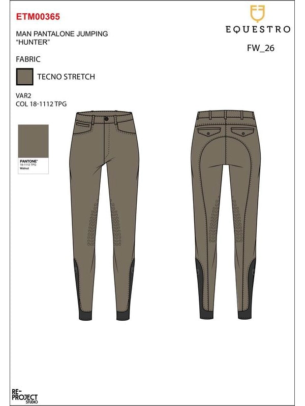 Pantaloni uomo slim fit con grip al ginocchio