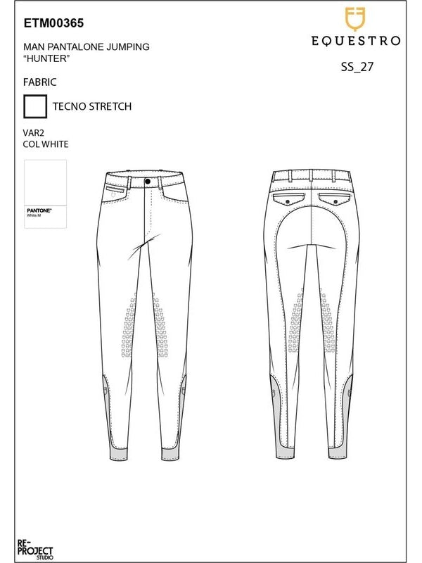 Pantaloni uomo slim fit con grip al ginocchio