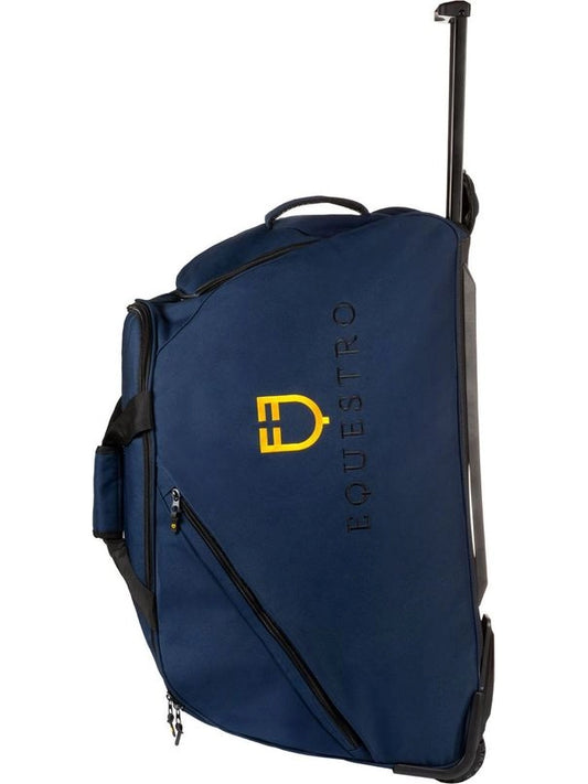 Borsa trolley con logo ricamato