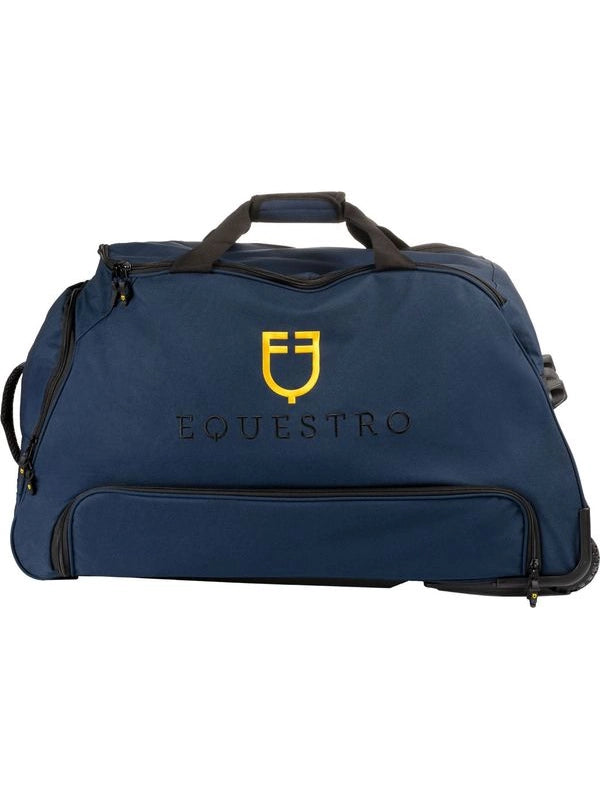 Borsa trolley con logo ricamato