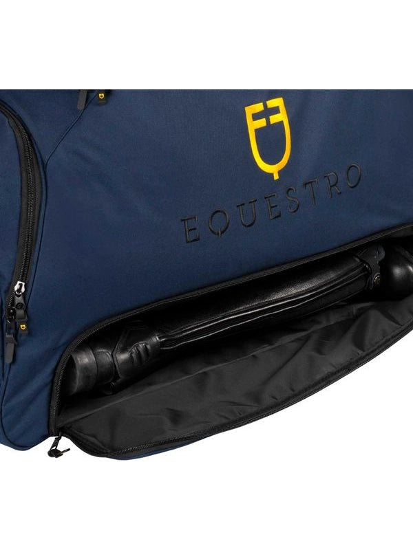 Borsa trolley con logo ricamato