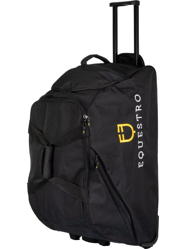 Borsa trolley con logo ricamato