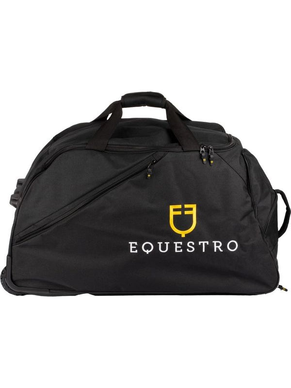 Borsa trolley con logo ricamato