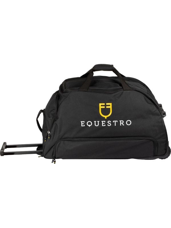 Borsa trolley con logo ricamato