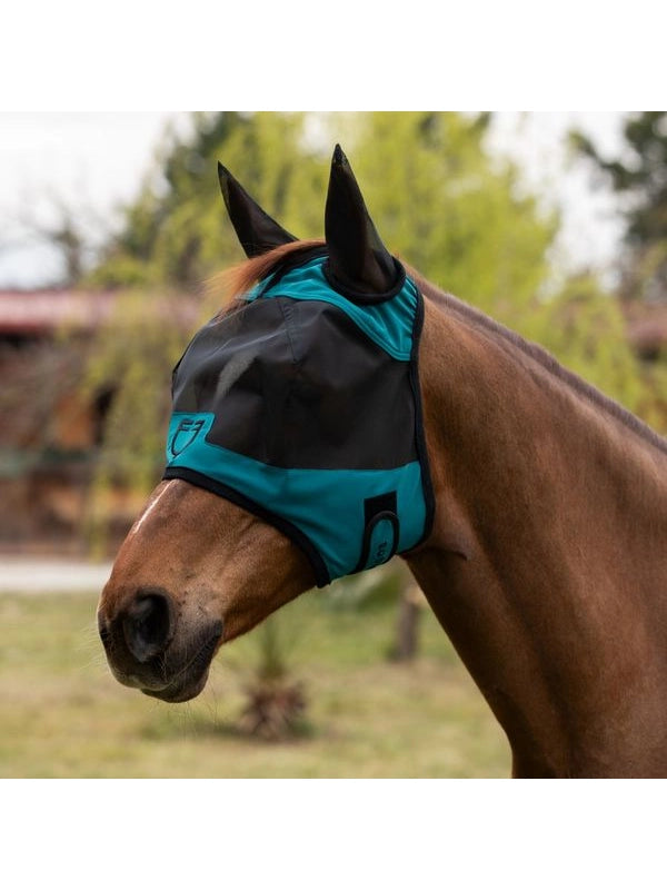 Maschera antimosche con logo frontale
