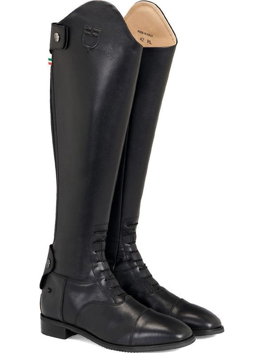 Stivali unisex con lacci e zip posteriore