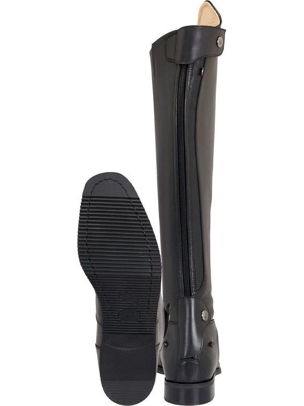 Stivali unisex con lacci e zip posteriore