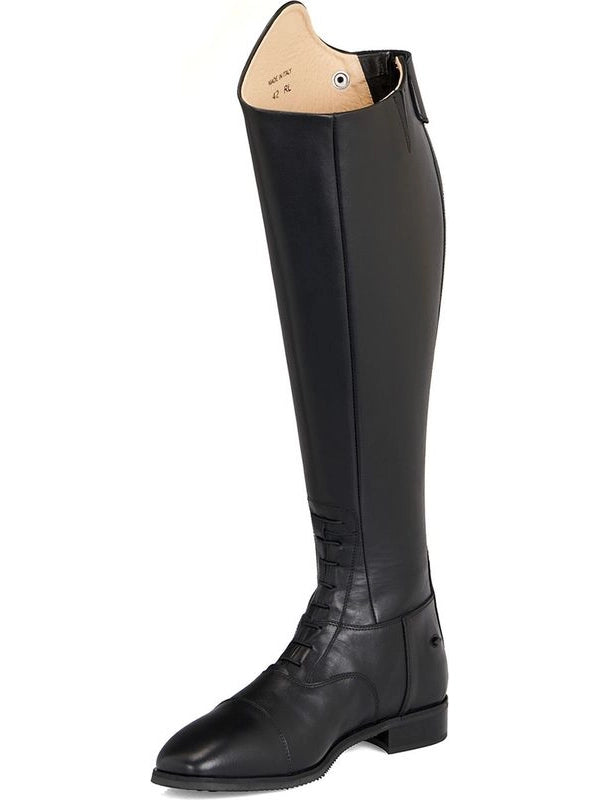 Stivali unisex con lacci e zip posteriore