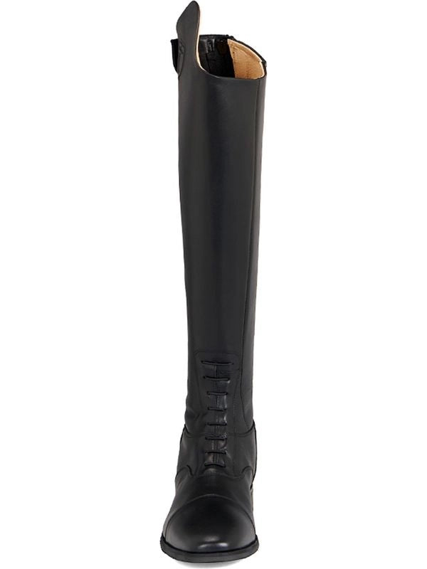 Stivali unisex con lacci e zip posteriore