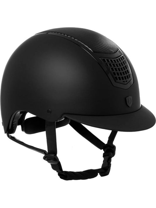 Cap unisex inserto in carbonio e frame lucido omologazione EN 1384-2023
