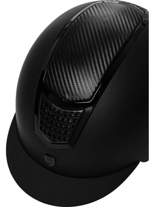 Cap unisex inserto in carbonio e frame lucido omologazione EN 1384-2023
