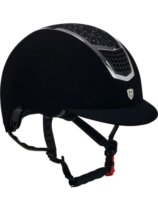 Cap ultra-light in velluto con strass