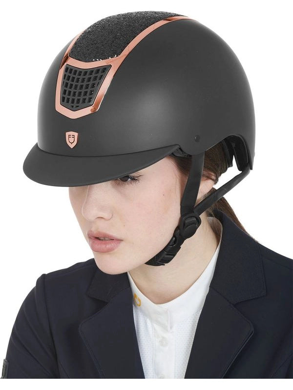 Cap con brillantini omologazione EN 1384-2023