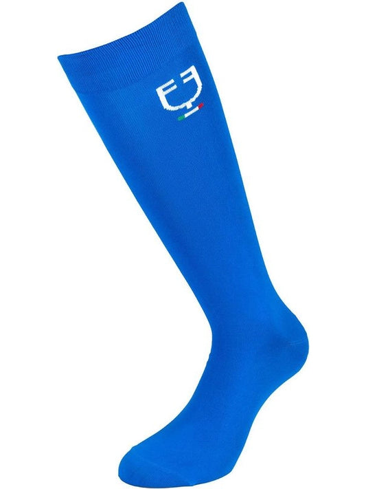 Calza tecnica elasticizzata con bandiera italiana