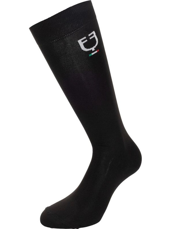 Calza tecnica elasticizzata con bandiera italiana