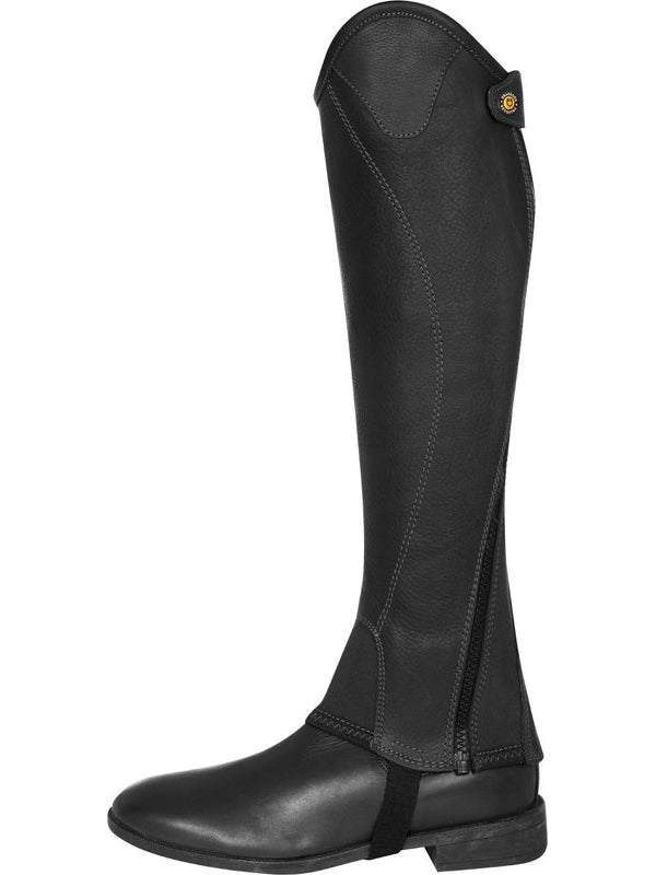 Ghette unisex in morbido cuoio con cerniera laterale