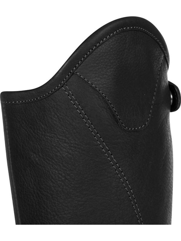 Ghette unisex in morbido cuoio con cerniera laterale